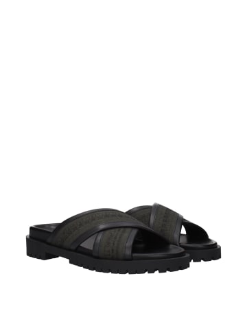 Off-White Grün Stoff Flach Sandalen