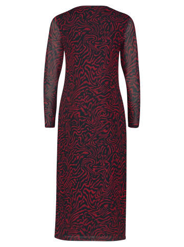 Vera Mont Basic-Kleid mit Animalprint in Pink/Schwarz