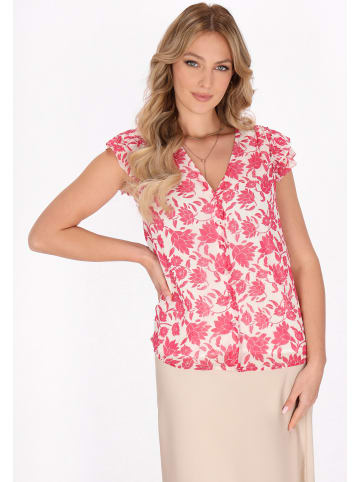 faina Women Blouse in pink white