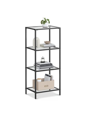VASAGLE Regal in Schwarz - (B)40 x (H)95 x (T)30 cm