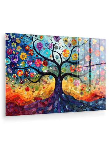 OnlyWow Acrylglasbild Blumenbaum