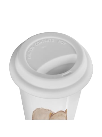 Mr. & Mrs. Panda To Go Becher Wombat mit Spruch in Weiß