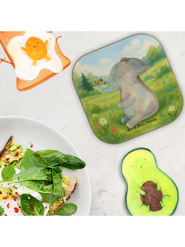 Mr. & Mrs. Panda Untersetzer für Gläser Elefant Biene Design ohn... in Weiß