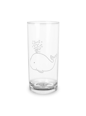 Mr. & Mrs. Panda Blümchentailglas Wal Konfetti ohne Spruch in Transparent