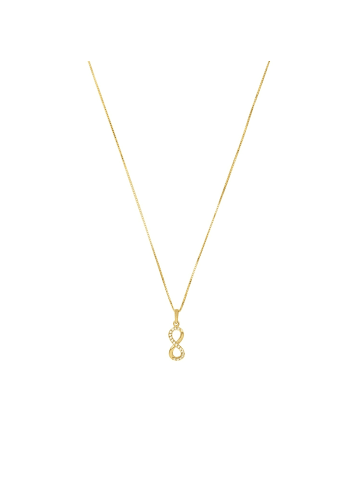 Amor Kette mit Anhänger Gold 375/9 ct in Gold