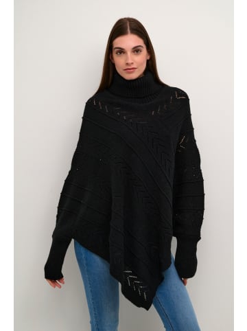 Cream Poncho CRHoliday Loose fit in Pitch Black
