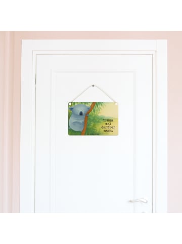 Mr. & Mrs. Panda Schild Koalabär Design mit Spruch in Weiß