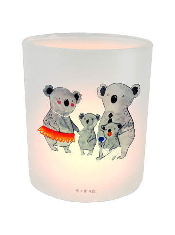 Mr. & Mrs. Panda Kerzenhalter Koala Familie ohne Spruch in Transparent
