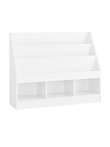 SoBuy Bücherregal in Reinweiß - (W) 30 x (H) 80 x (L) 100 cm