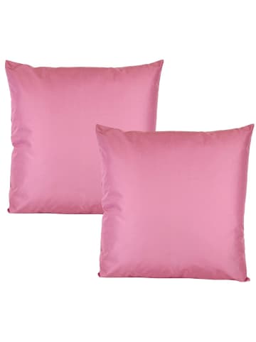 JACK 2er Set Outdoor Kissenhülle 50x50cm in Weinrose