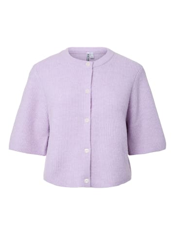 Pieces Strickjacke in Pastel Lilac