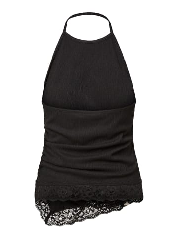 Pieces Neckholder-Top in Black