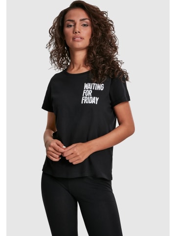 Mister Tee Mister Tee Damen Ladies Waiting For Friday Box Tee in black