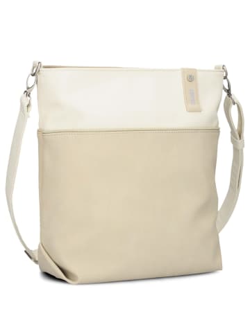 Zwei Jana J12 - Schultertasche 33 cm (papaya) in nubuk-linen