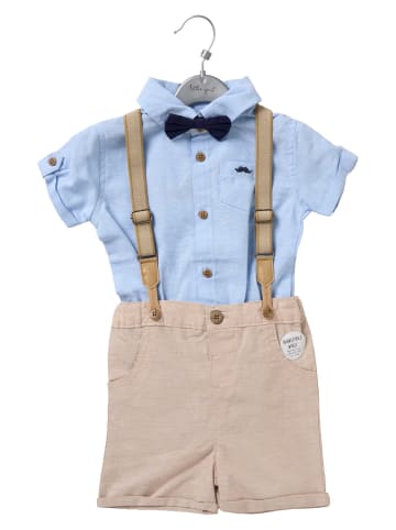 Little Gent 4tlg Set Frühling, Sommer in beige hellblau