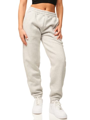 DAILY COTTON Jogginghose - im Straight-Fit als Lange Trainingshose Sweatpants in Hellgrau