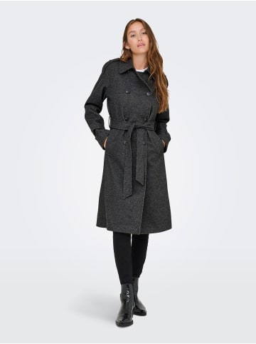 ONLY Trenchcoat in Dark Grey Melange