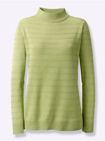 WITT WEIDEN Stehkragen-Pullover in lindgrün