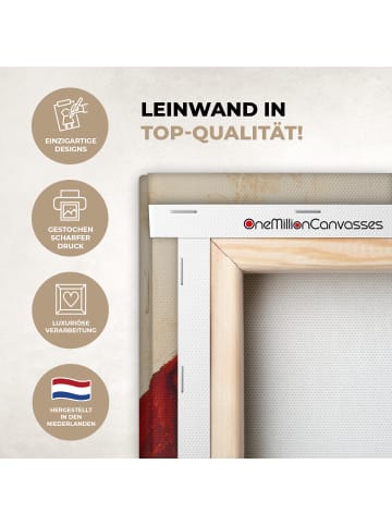 MuchoWow Leinwand Bilder Rotbraun