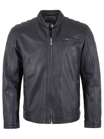 JILANI Lederjacke Lammnappa in Dunkelblau