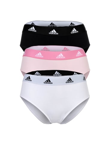 adidas Slip 3er Pack in Schwarz/Weiß/Pink