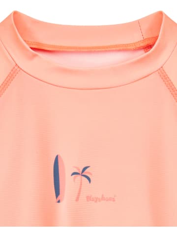 Playshoes UV-Schutz Shirt 1/1-Arm Surfbrett Palme in altrosa