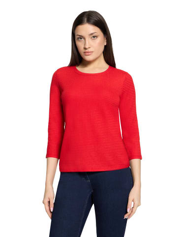 Betty Barclay Strukturshirt mit Rundhalsausschnitt in High Risk Red