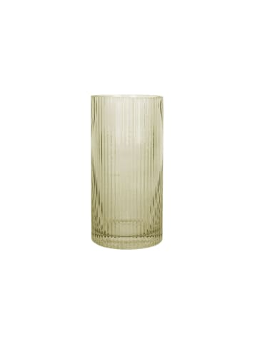 Present Time Vase Allure Straight - Moosgrün - Ø10x20cm