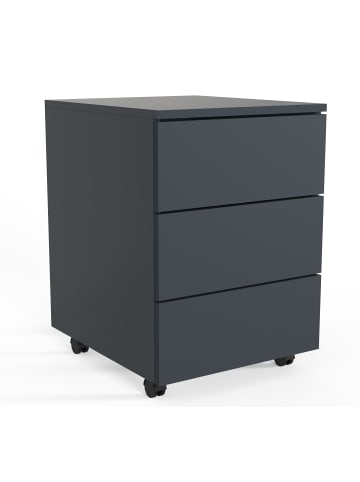 VCM Rollcontainer Beistellcontainer Dalosa 45 cm in Anthrazit