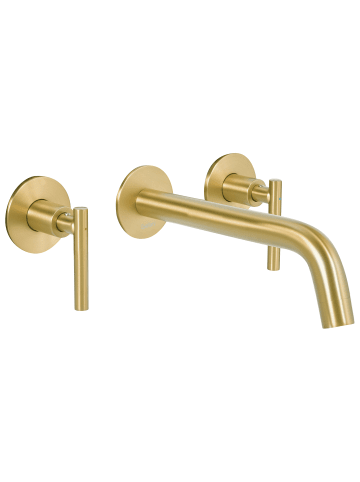 Beliani Wasserhähne ISHINCA in Gold - (W) 33 x (H) 10 x (L) 20 cm