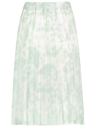 Sublevel Plissierter Midirock mit Batikmuster in Grün-2