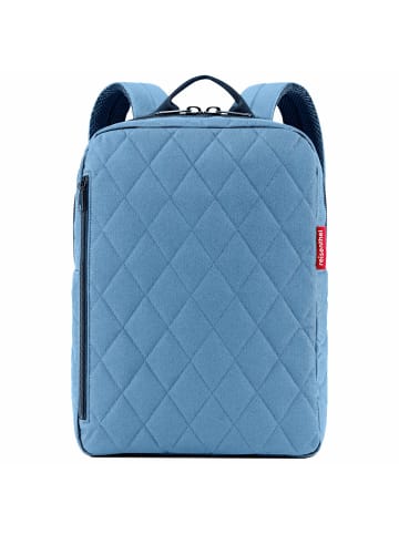 Reisenthel travelling Classic - Rucksack M 39 cm (rhombus olive) in rhombus blue