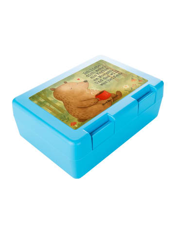 Mr. & Mrs. Panda Lunchbox Bär Morgenkaffee Design mit Spruch in Weiß