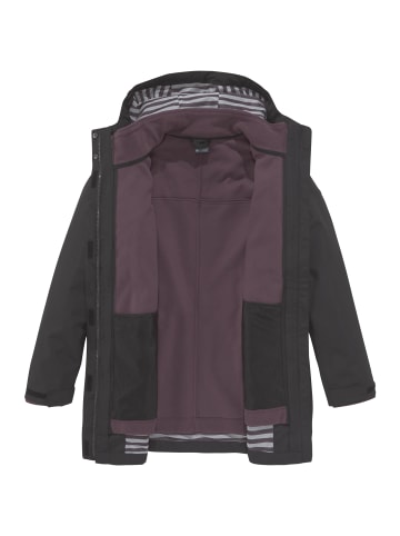 Polarino 3-in-1-Funktionsparka in schwarz