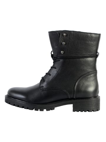 Geox Lederstiefelette „Hoara Tumb.Lea“ Schwarz