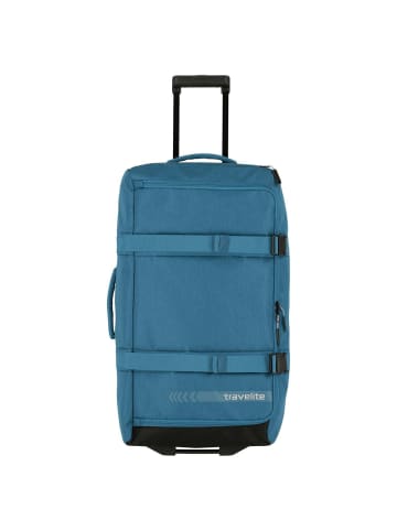 travelite Kick-Off - Rollenreisetasche L 68 cm (schwarz) in petrol