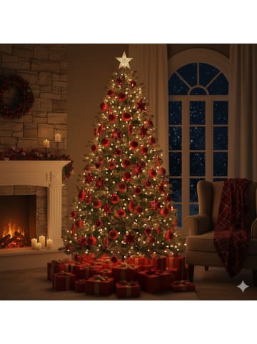 Home&Styling Collection Set Christbaumschmuck in Rot, (B) 6 x (H) 32,5 x (L) 24,5 cm