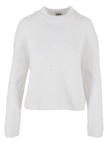 Urban Classics Gestrickter Rundhalsausschnitt in white