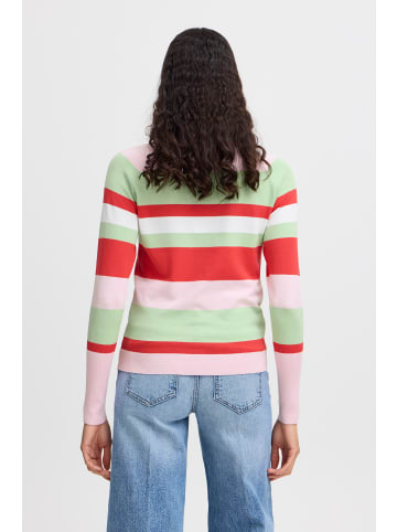 b. young Strickpullover langarm BYMMORLA Tight fit in Roseate Spoonbill Mix