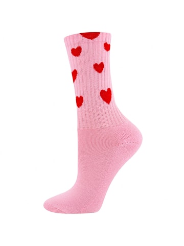 ewers Socken Herzen Mini Me in ice pink