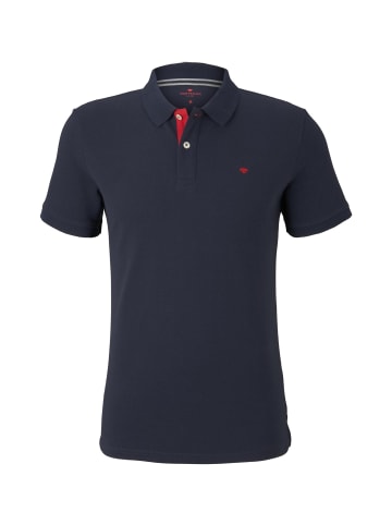 Tom Tailor Poloshirt 'Basic' in dunkelblau
