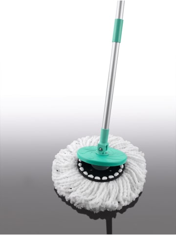 Clean Maxx Ersatz-Moppaufsatz rund 2er-Set Power-Wischmopp Blau