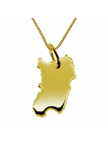 Schmuckador 50cm Halskette + Sardinien Anhänger in 585 Gelbgold in gold