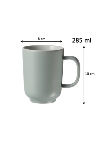 Ritzenhoff & Breker 4er Set Kaffeebecher Jasper in – 285 ml in Mint