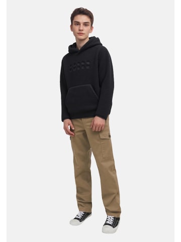 JACK & JONES Junior Hoodie 'Flare Teddy' in schwarz