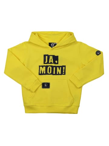 SCHIETWETTER Kinder Kapuzenpullover "Ja Moin", Hoodie, in yellow/navy