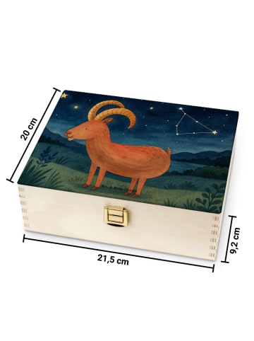 Mr. & Mrs. Panda Tee Box Sternzeichen Steinbock Design ohne Spruch in Weiß