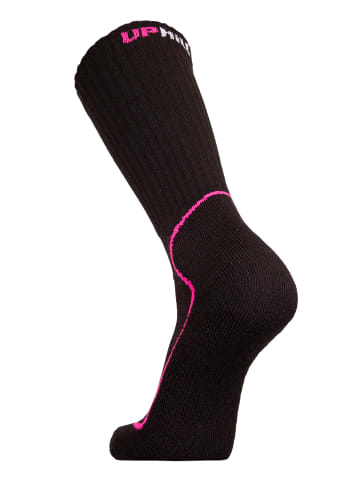 UphillSport Wander-Socken SUOMU in grey/black/pink