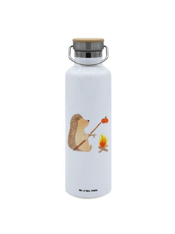 Mr. & Mrs. Panda Trinkflasche Igel Grillen ohne Spruch in Weiß