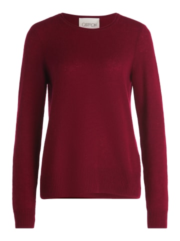 CARTOON Kaschmir-Pullover mit Rundhalsausschnitt in Burgundy